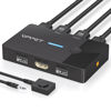 Picture of 8K@60Hz HDMI KVM Switch 1 Monitors 2 Computers, KVM Switches 2 Port for 2 Computers Share Keyboard Mouse and one HD Monitor, with Desktop Controller and 2 USB Cables