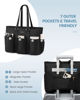Picture of LOVEVOOK Laptop Tote Bag for Women Work, Teacher Tote Bag Nurse Bag, Utility Bag For Work/Travel/College/Daily, Professional Computer Bag Large Purse Handbag With Multi Pockets & Top Zipper