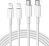Picture of USB C to Lightning Cable [Apple MFi Certified] 2Pack 6FT iPhone Fast Charger Cable Power Delivery Type C Charging Cord Compatible with iPhone 14 13 12 11 Pro Max X XS XR 8 7 6s Plus SE，White