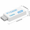 Picture of TIZOPO Wii to HDMI Converter,Wii HDMI Adapter Output Video Audio HDMI Converter 1080P，with 3,5mm Audio Jack&HDMI Output Compatible with Wii, Wii U, HDTV, Supports All Wii Display Modes 720P, NTSC