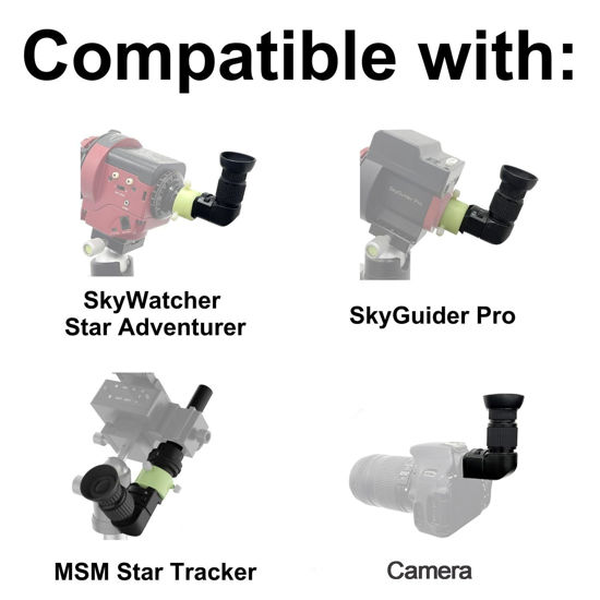 GetUSCart- Right Angle Viewfinder with Adapter for Polar Scope, Built ...