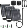 Picture of iTODOS 3 Pack Solar Panel Compatible with Blink Outdoor 4 (4th Gen)/Blink Outdoor (3rd Gen) XT3 and Blink XT/XT2 Camera,11.8Ft Outdoor Power Cable and Adjustable Mount,Aluminum Alloy Sturdy(Black)