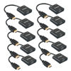 Picture of Anbear HDMI to VGA Adapter with Audio(10 Pack), Gold-Plated VGA to HDMI Adapter (Male to Female) Compatible for Computer, Desktop, Laptop, PC, Monitor, Projector, HDTV, Chromebook,Roku, Xbox and More