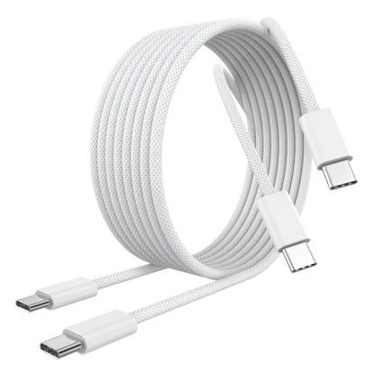 Picture of [MFi Certified] iPhone 16 Charger Cord 6FT, 2 Pack 60W USB C to USB C Charging Cable Cord Long for iPhone 16/16 Plus/16 Pro/16 Pro Max/15/15 Plus/15 Pro/15 Pro Max, iPad Pro/Air/Mini, Galaxy, White