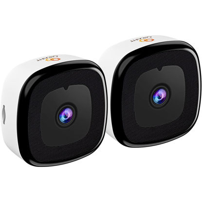 Picture of Girafit 3MP 2K Window Camera,2.4GHz&5GHz WiFi Indoor Cameras for Home Security 2 Pack with ChroMax Al Color Night Vision,Person & Motion Detection,24/7 Recording,Easy&Quick Install