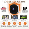 Picture of Girafit 3MP 2K Window Camera,2.4GHz&5GHz WiFi Indoor Cameras for Home Security 2 Pack with ChroMax Al Color Night Vision,Person & Motion Detection,24/7 Recording,Easy&Quick Install
