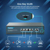 Picture of YuanLey 5 Port Gigabit PoE Switch with 4 Port PoE+ 1000Mbps, 802.3af/at 78W Built-in Power, Fanless Metal Unmanaged Plug & Play