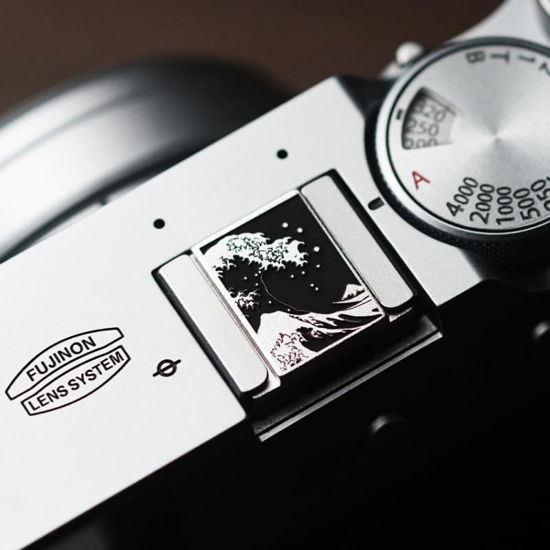 Picture of DBZZ Camera hot Shoe Cover and Shutter Buttons Soft Shutter Release Button - Compatible with Fuji xt5 xt50 xt30 xt200 xt100 xpro2 xpro3 (fsh Cover)