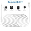 Picture of Smays 4-Pack 25 ft Extension Cable for WYZE Cam v4, WYZE Cam v3 and v3 Pro Camera, Long Flat Micro USB Cord