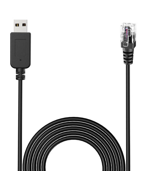 Picture of Radar Detector Cable, with USB to RJ11 Plug,for Escort Valentine One Uniden Beltronics Cobra Radar Detector,Replacement Power Cable for Radar Detectors(RJ11-6.56ft)