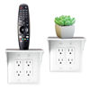Picture of Storage Theory Power Perch Double Outlet Shelf - Convert Your Outlet into Display Shelves - Alexa Speaker Stand, Electric Toothbrush Holder - Light Socket Shelf 2 Pack, White