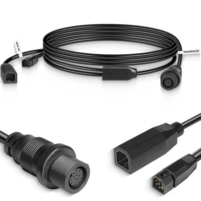 Picture of yourour Replacement for Humminbird 720107-1, 9 M360 2DDI Y - MEGA 360 & 2D/MDI Y Cable, Transducer Extension Cable Compatible with MEGA 360 Transducer and Helix 8,9,10,12,15 Series Fish Finders