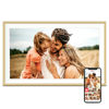 Picture of Digital Picture Frame, Frameo 15.6 inch Large Digital Photo Frame Wifi, 32GB Capacity, 1920*1080 IPS FHD Touch Screen, Electronic Album Slideshow, Tabletop&Wall-Mounted, Gifts for Mom, Women, Golden