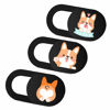 Picture of IMNEXT2U Laptop Camera Cover Slide 3 Pack Ultra Thin Slide Computer Webcam Covers for Echo Show, iPhone, iPad, Tablet, Chromebook, PC - Pug