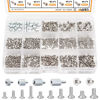 Picture of mankk 500PCS M.2 SSD Screw Kit M.2 Screw SSD Mounting Screws M.2 Standoff and Screw M.2 M2.5 M3 NVMe Screw for Laptop PC Repair & DIY M-148-500PCS