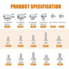 Picture of mankk 500PCS M.2 SSD Screw Kit M.2 Screw SSD Mounting Screws M.2 Standoff and Screw M.2 M2.5 M3 NVMe Screw for Laptop PC Repair & DIY M-148-500PCS