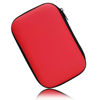 Picture of Hard Drive Carrying Case Storage Organizer Bag Multi-Purpose Universal Carry Pouch Compatible with Western Digital WD Elements Seagate, 2.5’’ EVA Shockproof Travel Case (Red)