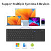Picture of CZUR Rechargeable Bluetooth Keyboard with Touchpad, Portable Computer Keyboard with Trackpad, Wireless Ultra Slim Keyboard for PC/Laptop/Tablet/Phone/Smart TV