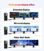 Picture of SWITCHFLUX DisplayPort Splitter for 3 Monitors Adapter |4K@60Hz| DP Splitter Extended Display 1 in 3 Out MST Hub for Multiple Monitor Compatible with PC,NVIDIA/AMD Graphic Card