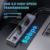Picture of 90W Powered USB Hub - ACASIS 16 Ports USB 3.0 Data Port, Aluminum Housing, Individual On/Off Switches, 12V/7.5A Power Adapter, USB Charging Hub/USB Splitter for Laptop, PC, Computer, Printer