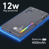 Picture of T12 Pro RGB Video Light 12W Portable LED Camera Photography Lights for Photo and Phone Selfie Video Vlog Recording Streaming Lighting,2500-8000K,21 Effects,CRI 96+,OLED Display,Rechargeable Battery