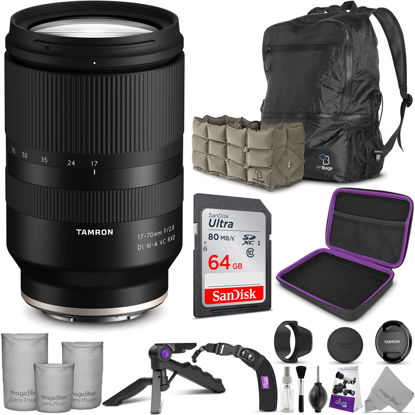 Picture of Tamron 17-70mm f/2.8 Di III-A VC RXD Lens for Sony E Mount with Altura Photo Advanced Accessory and Travel Bundle