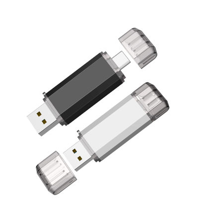 Picture of Vansuny 2 Pack 128GB USB C Flash Drive 2 in 1 OTG USB 3.0 + USB C Memory Stick with Keychain Dual Type C USB Thumb Drive Photo Stick Jump Drive (Black and Silver)