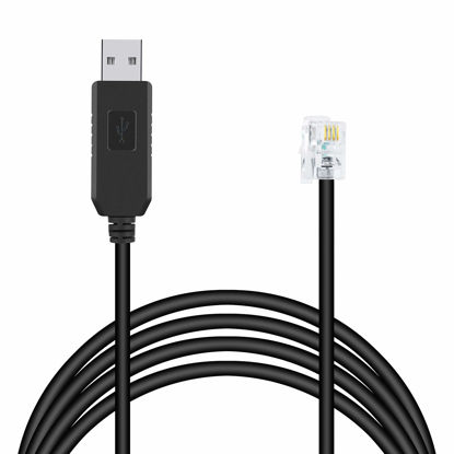 Picture of Suamdoen USB RS232 to RJ9 Serial Cable for PC Connect for Celestron Nexstar EQ6 Hand Control Cable Handcontroller Serial Adapter Cable