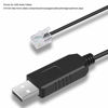 Picture of Suamdoen USB RS232 to RJ9 Serial Cable for PC Connect for Celestron Nexstar EQ6 Hand Control Cable Handcontroller Serial Adapter Cable