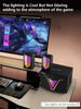 Picture of 2.1 USB-Powered Computer Speaker with Subwoofer,Computer Speakers with 9'' subwoofer-Dual 4.7'' mid-treble full-range satellites for PC,Speaker with Dynamic RGB,Up to 16W, 3.5mm Inputs,Strong Bass