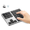 Picture of LOONASA Bluetooth Number Pad, Rechargeable Wireless Numeric Keypad, Three Mode, Slim & Silent Design, 35-Keys External Numpad USB Keyboard for MacBook, iPad, iPhone, iOS, Laptop, Windows, Android, PC