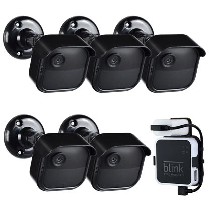 Picture of All New Blink Outdoor 4th Gen Camera Mounting Brackets,5 Pack Weatherproof Protective Housing and 360 Degree Adjustable with Sync Module Wall Mount (Blink Camera is Not Included)