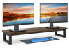 Picture of YAOHUOO Dual Monitor Stand Riser, 39Inch Large Monitor Stands for 2 Monitors, Computer Monitor Stand, Wooden Desktop Oraganizer Shelf for Office Desk Computer,Laptop,TV