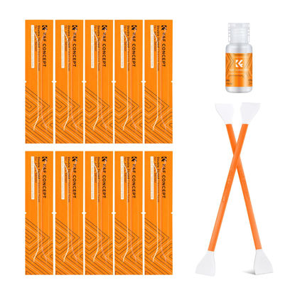 Picture of K&F Concept 16mm APS-C Sensor Cleaning Kit, Mirrorless Digital Camera Lens Cleaner Kit - 20ml Sensor Cleaner & 10 X Double-Tipped Sensor Cleaning Swabs for APS-C Type CMOS & CCD Sensors