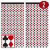 Picture of xo, Fetti Party Decorations Red and Black Casino Curtain - Set of 2 | Card Game Bachelorette Supplies, Vegas Birthday Photo Booth, Poker Party Backdrop