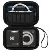 Picture of Canboc Carrying Case for KODAK PIXPRO FZ55/ FZ45/ FZ43/ FZ53 16MP Digital Camera, Video Vlogging Camera Bag, Zipper Mesh Pocket fit Cable, Black (Case Only)