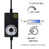 Picture of Delinx 12V Fan Power Supply,PC Fan Speed Controller,100-240vAC to 3-12vDC 24W Adjustable Fan Power Adapter,with Fan Splitter Cable,DC Female to 2 x 3/4 Pin, Multi-Functional