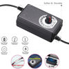 Picture of Delinx 12V Fan Power Supply,PC Fan Speed Controller,100-240vAC to 3-12vDC 24W Adjustable Fan Power Adapter,with Fan Splitter Cable,DC Female to 2 x 3/4 Pin, Multi-Functional