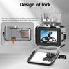 Picture of KETOPKIN Aluminum Alloy Waterproof Case for GoPro Hero13/Hero12/Hero11/Hero10/Hero9 Black,40M/131FT Underwater Diving Housing Protective Shell for Hero13/12/11/10/9 Black Action Camera Accessories