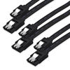 Picture of XANHAM 3-Pack 18 Inch SATA Cable, SATA III Cable 6Gbps Straight 180-180 Degree for SATA HDD, SSD, CD Driver, CD Writer, Black
