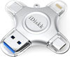 Picture of [MFi Certified] 128GB Flash Drive for iPhone iPad USB 3.0 Lightning Drive 4 in 1 Multi Functional External Storage for iOS and Android Samsung Phones Type c Devices and MacBook idiskk Thumb Drive