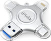 Picture of [MFi Certified] 128GB Flash Drive for iPhone iPad USB 3.0 Lightning Drive 4 in 1 Multi Functional External Storage for iOS and Android Samsung Phones Type c Devices and MacBook idiskk Thumb Drive