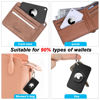 Picture of 4-Pack Silicone Slim Airtag Card Holder - Ultra-Thin Air Tag Cardholder for Purses, Handbags, Backpacks & Clutch Bags