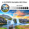 Picture of GREEN.L 72mm Variable ND Filter, Ultra Slim ND2 to ND400 (1-9 Stops) Adjustable Neutral Density Filter for Camera Lens