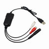 Picture of Wiistar USB2.0 Audio Capture Card RCA L/R+3.5mm Audio to USB up to 96kHz Wave/MP3 for Tape MD CD Player Phono Laptop