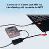 Picture of Wiistar USB2.0 Audio Capture Card RCA L/R+3.5mm Audio to USB up to 96kHz Wave/MP3 for Tape MD CD Player Phono Laptop