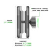 Picture of FANAUE Double Socket Arm Compatible with B Size 1" Ball Components for RAM Mounts (Medium Arm)