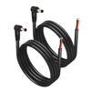 Picture of SinLoon 2 Pack DC5521 Power Pigtails Cable, 12V 90 Degree DC 5.5mm x 2.1mm Male Plug to Bare Wire Open End Power Supply Repair Cord 16AWG, for Monitors, LED Strip Light,CCTV Security Camera (3.3FT)