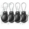 Picture of Gitfos Waterproof AirTag Keychain Holder - 4 Pack Airtag Holder for Apple AirTag, 360° Robust Protective AirTag Case with Wire Cable, AirTag Accessories, Airtag Holders for Luggage, Backpack, Key, Pet