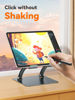 Picture of tounee Tablet Holder Stand, Dual Rod Adjustable Aluminum Desktop Stand, Compatible with 4-17.3" iPads, Surface Tablets, Portable Monitors, Kindle & More (Gray)